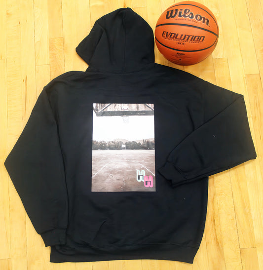 Hoop-HER Black Top Court Hoodie