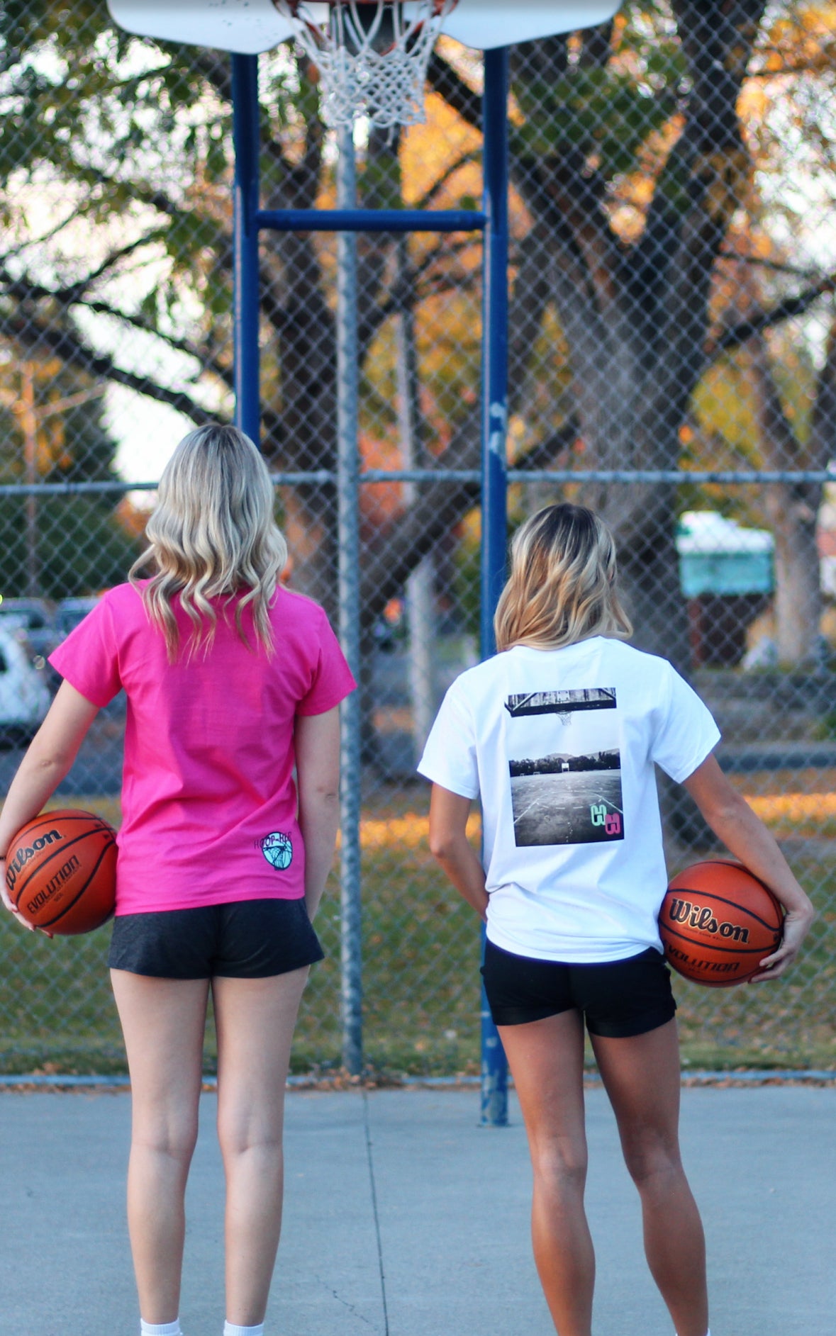 Hoop-HER Black-Top Court T-Shirt