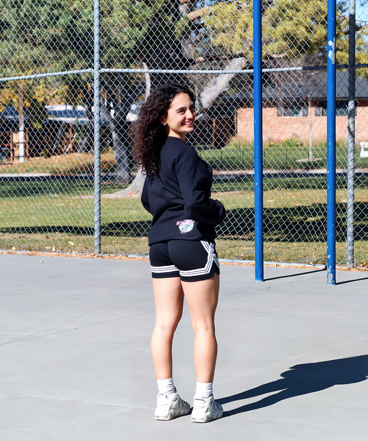 Hoop-HER Black-Top Court Long Sleeve