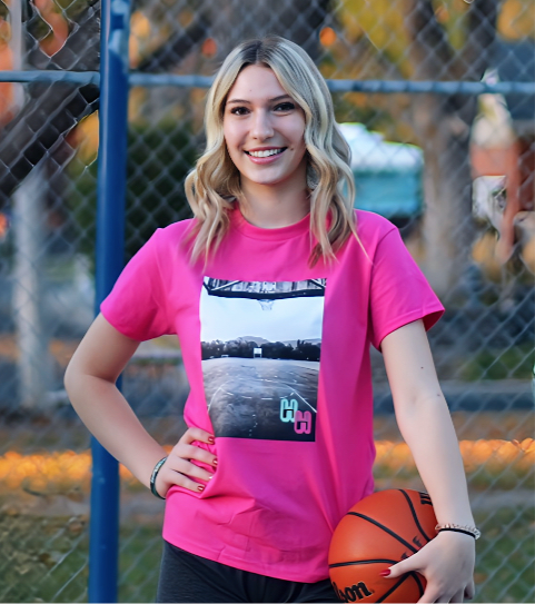 Hoop-HER Black-Top Court T-Shirt