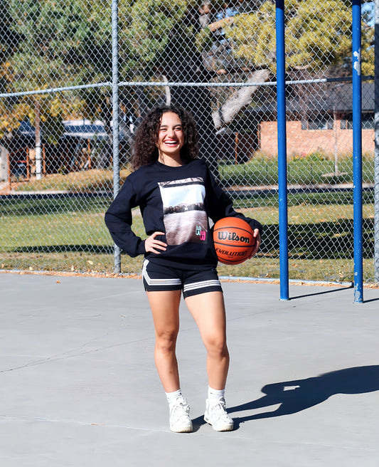 Hoop-HER Black-Top Court Long Sleeve